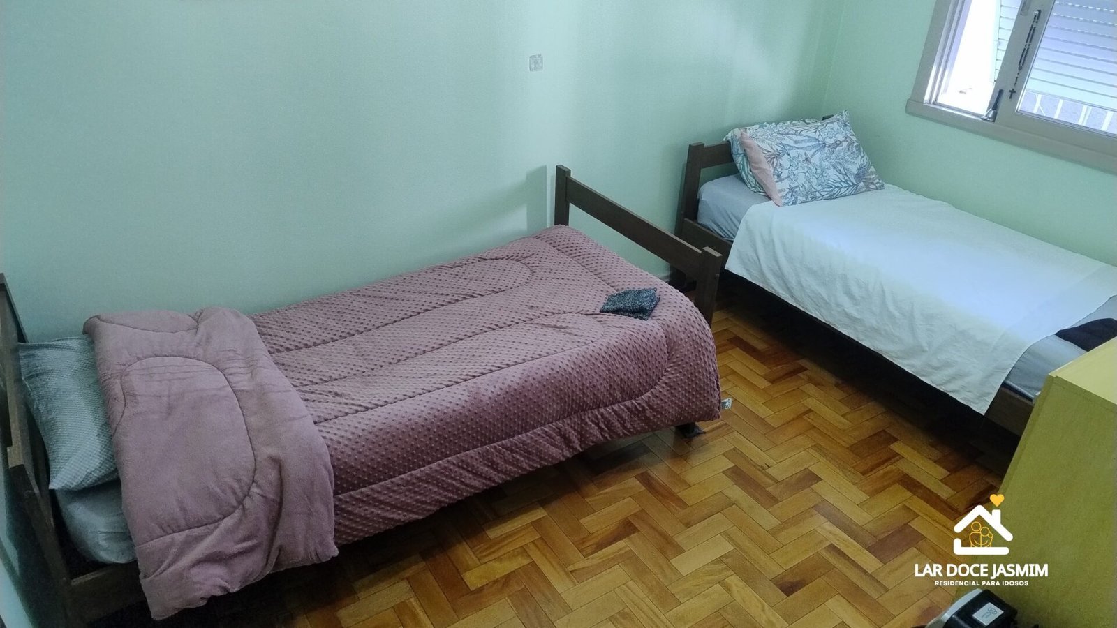 Residencial idosos Novo Hamburgo - Quartos confortáveis Lar Doce Jasmim